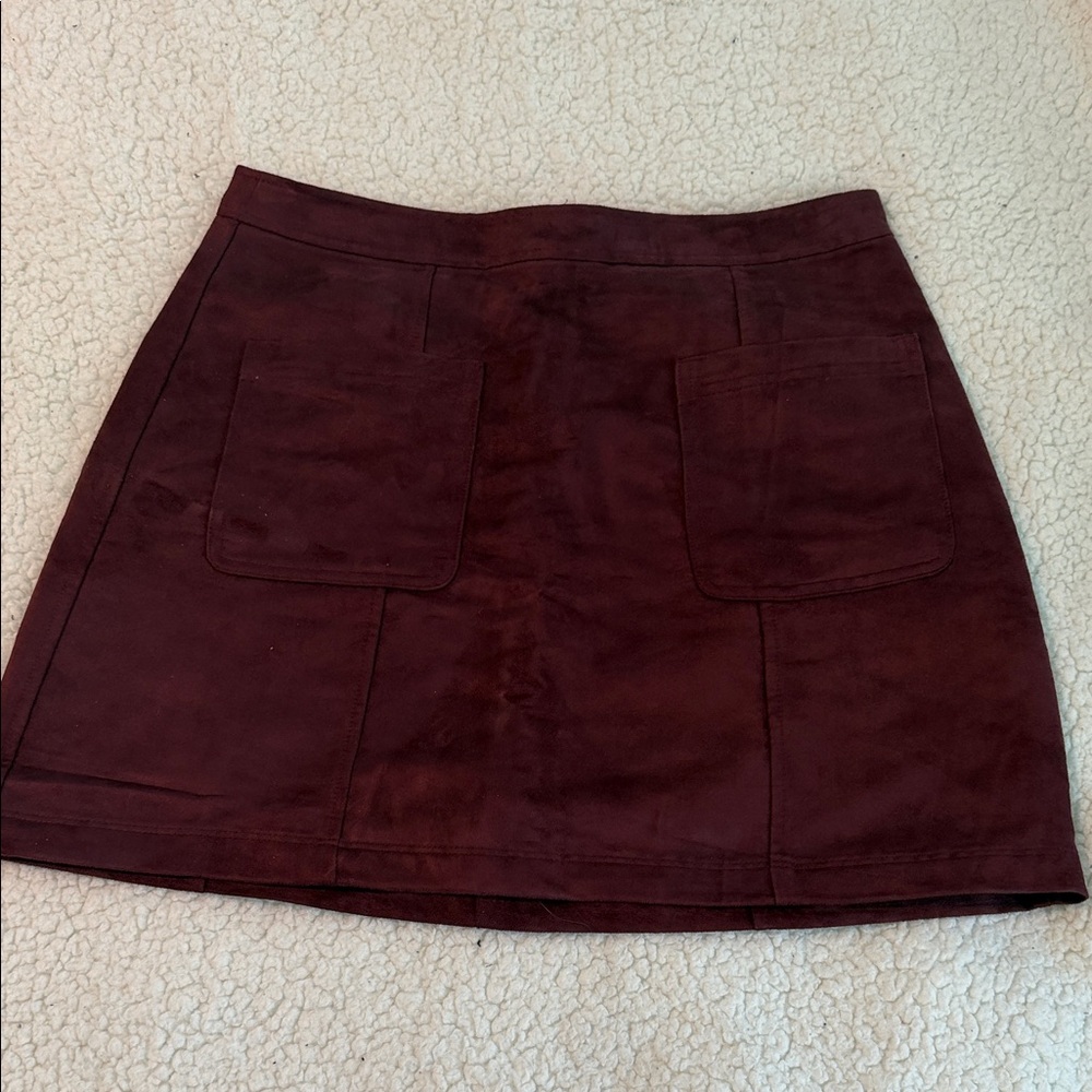Old Navy Deep Burgundy Mini Skirt